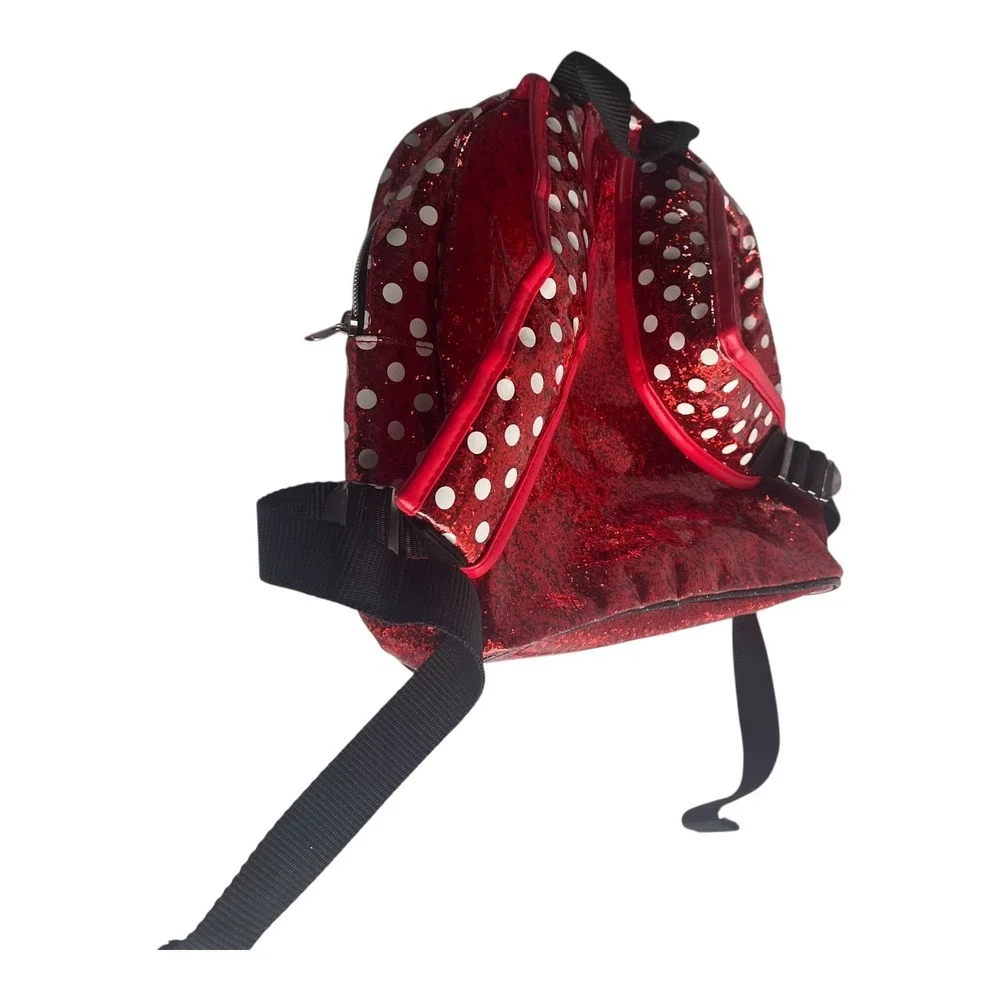 Disney Parks Minnie Mouse Red Glitter Polka Dot 11